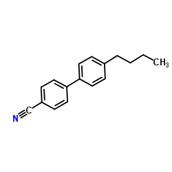 4-Butyl-4’-cyanobiphenyl structure