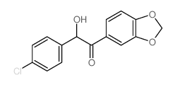 1-benzo[1,3]dioxol-5-yl-2-(4-chlorophenyl)-2-hydroxy-ethanone结构式
