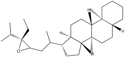 23,24-Epoxy-5α-stigmastane结构式