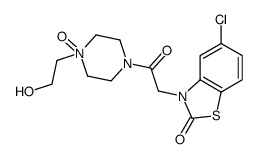 5-chloro-3-[2-[4-(2-hydroxyethyl)-4-oxidopiperazin-4-ium-1-yl]-2-oxoethyl]-1,3-benzothiazol-2-one Structure