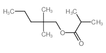 Propanoic acid,2-methyl-, 2,2-dimethylpentyl ester Structure