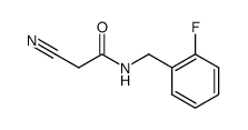 2-Cyano-N-(2-fluoro-benzyl)-acetamide Structure