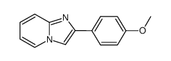 2-(4-甲氧基苯基)-咪唑并[1,2-a]吡啶结构式