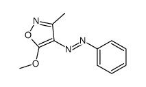(5-methoxy-3-methyl-1,2-oxazol-4-yl)-phenyldiazene结构式