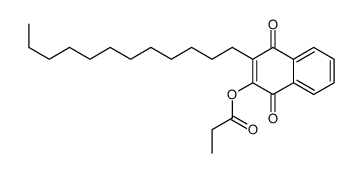 (3-dodecyl-1,4-dioxonaphthalen-2-yl) propanoate结构式