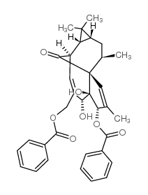 巨大戟醇-3,20-二苯甲酸酯结构式