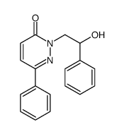 2-(2-hydroxy-2-phenylethyl)-6-phenylpyridazin-3-one结构式