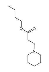 butyl 3-(piperidin-1-yl)propanoate结构式