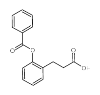 3-[2-(苯甲酰氧)苯基]丙酸结构式