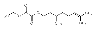3,7-二甲基-6-辛烯基乙醇-乙二酸酯结构式