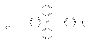 2-(4-methoxyphenyl)ethynyl-triphenylphosphanium,chloride结构式
