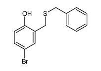 2-(benzylsulfanylmethyl)-4-bromophenol结构式
