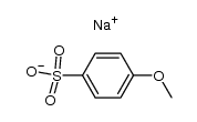 sodium 4-methoxy-benzenesulfonate Structure