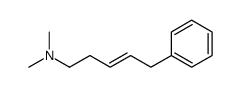 N,N-dimethyl-5-phenylpent-3-en-1-amine结构式