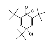 2,4,6-tri-tert-butyl-1,4-dichloro-1,4-dihydro-phosphinine 1-oxide结构式