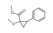 methyl 1-methoxy-2-phenylcyclopropanecarboxylate Structure