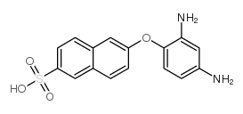 6-(2,4-diaminophenoxy)-2-naphthalenesulfonic acid Structure
