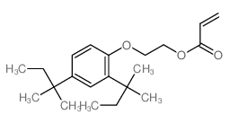 2-Propenoic acid,2-[2,4-bis(1,1-dimethylpropyl)phenoxy]ethyl ester结构式