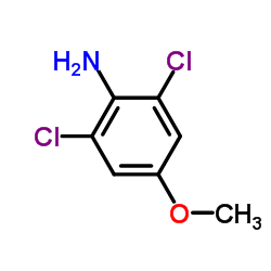 2,6-Dichloro-4-methoxyaniline Structure
