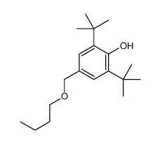 4-(butoxymethyl)-2,6-ditert-butylphenol结构式