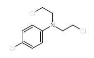 4-chloro-N,N-bis(2-chloroethyl)aniline结构式