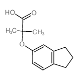 2-(2,3-Dihydro-1H-inden-5-yloxy)-2-methylpropanoic acid Structure
