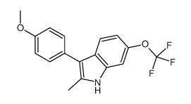 3-(4-methoxyphenyl)-2-methyl-6-(trifluoromethoxy)-1H-indole Structure