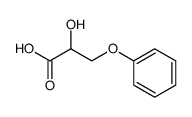 rac-2-hydroxy-3-phenoxypropanoic acid Structure
