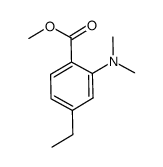 Benzoic acid, 2-(dimethylamino)-4-ethyl-, methyl ester (9CI)结构式