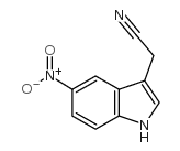 5-硝基-3-吲哚乙腈结构式