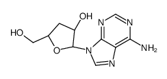 (2R,3S,5S)-2-(6-aminopurin-9-yl)-5-(hydroxymethyl)oxolan-3-ol结构式