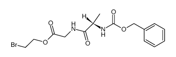 N-Benzyloxycarbonyl-L-alanyl-glycin-2-bromethylester Structure