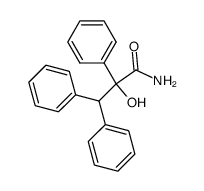 α,β,β-Triphenylmilchsaeureamid结构式