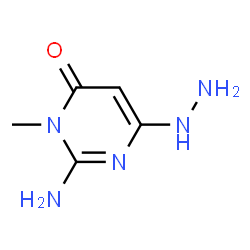 4(3H)-Pyrimidinone, 2-amino-6-hydrazino-3-methyl- (9CI)结构式
