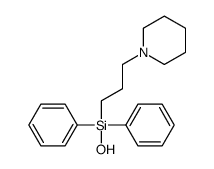 hydroxy-diphenyl-(3-piperidin-1-ylpropyl)silane结构式