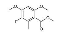 methyl 3-iodo-4,6-dimethoxy-2-methylbenzoate Structure