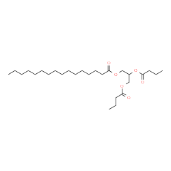 1,2-Dibutyryl-3-Palmitoyl-rac-glycerol结构式
