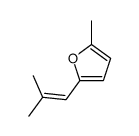 2-methyl-5-(2-methylprop-1-enyl)furan结构式