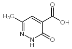 6-甲基-3-氧代-2,3-二氢哒嗪-4-羧酸结构式
