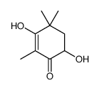 3,6-dihydroxy-2,4,4-trimethylcyclohex-2-en-1-one结构式