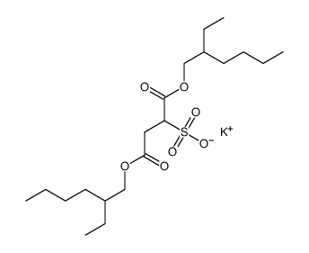 potassium 1,2-bis(2-ethylhexyloxycarbonyl)ethanesulphonate Structure