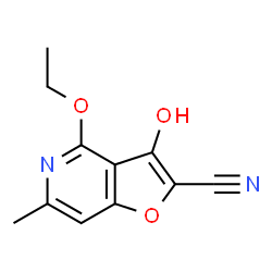 Furo[3,2-c]pyridine-2-carbonitrile,4-ethoxy-3-hydroxy-6-methyl-(9CI) Structure