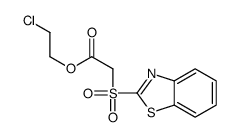 2-chloroethyl 2-(1,3-benzothiazol-2-ylsulfonyl)acetate Structure