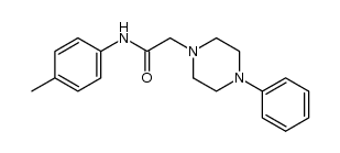 N-(4-METHYLPHENYL)-2-(4-PHENYLPIPERAZINO)ACETAMIDE结构式