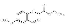ethyl 2-(2-formyl-4-methoxy-phenoxy)acetate Structure