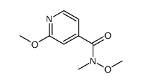 N,2-Dimethoxy-N-methylisonicotinamide Structure