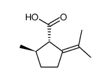 (1S)-2-Isopropylidene-5β-methylcyclopentane-1α-carboxylic acid结构式