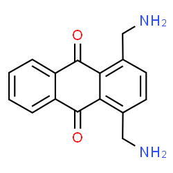 1,4-Bis(aminomethyl)-9,10-anthracenedione结构式