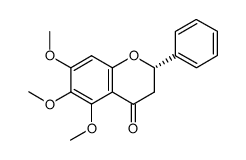 (2S)-5,6,7-Trimethoxyflavanone结构式