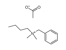 benzyl-N,N-dimethyl-n-butylammonium acetate Structure